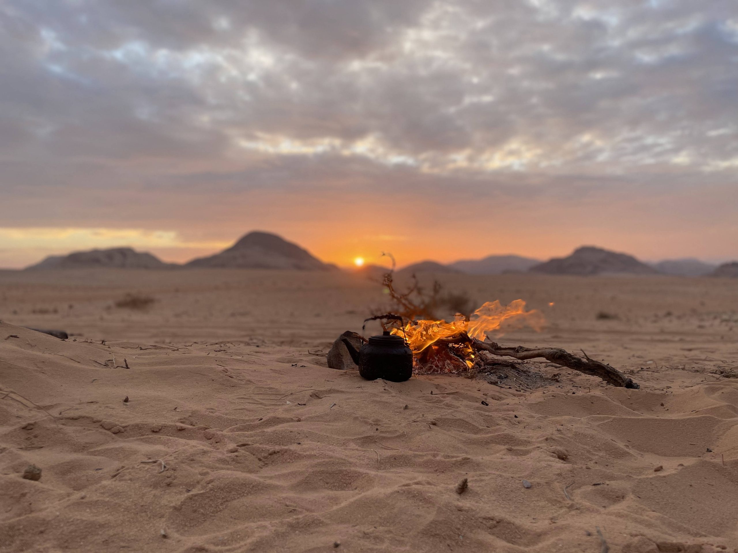 sunset in Wadi Rum