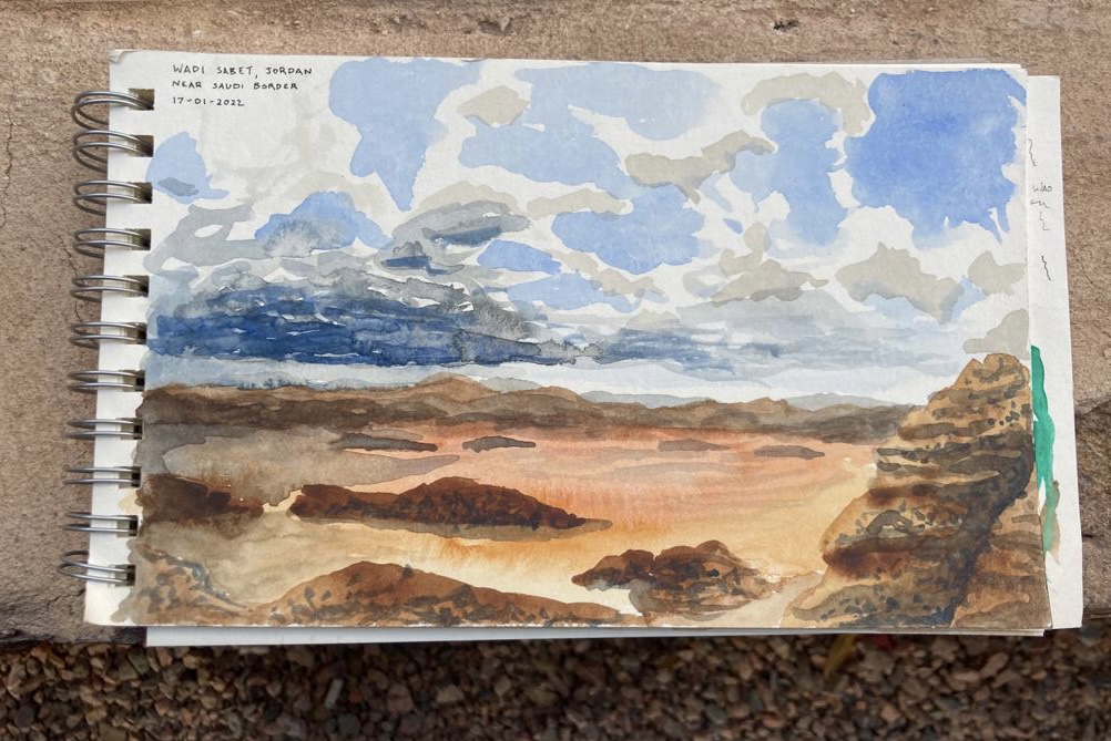 Justin's aquarelle