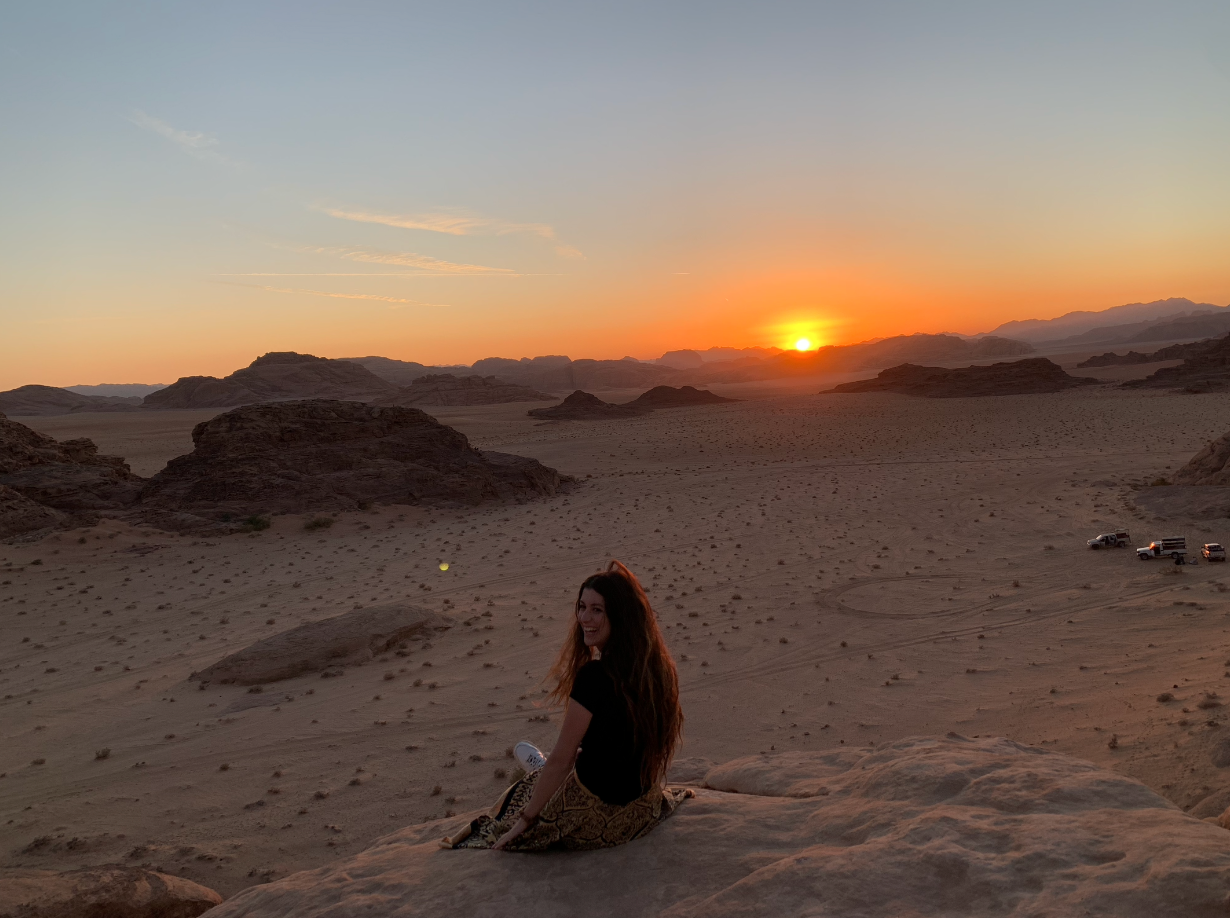 Amira at sunset time Get Your Tour In Wadi Rum