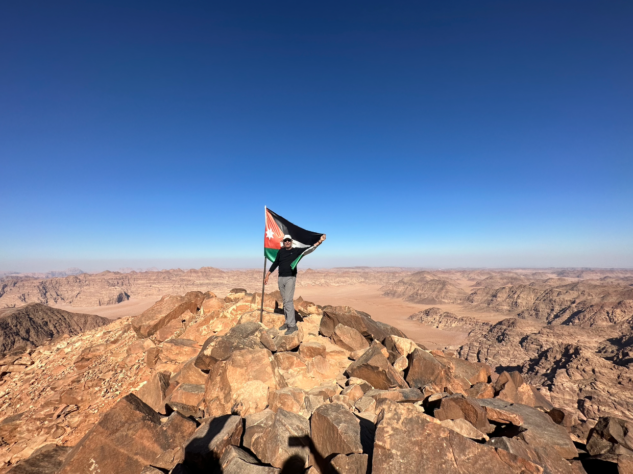 on top of Jabal Umm Ad Dami Get Your Tour In Wadi Rum