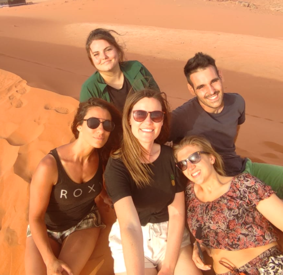 on tour in wadi rum
